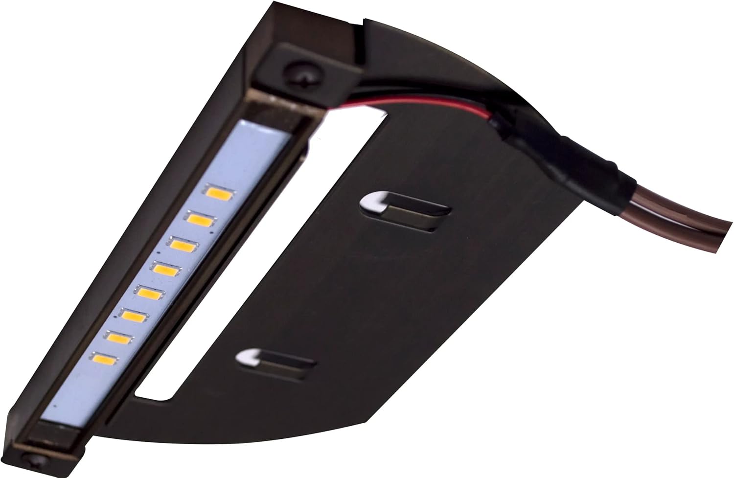 Alliance Outdoor Lighting, SL75-LED Luz de repisa, luz de paso de inundación, accesorio de latón, acabado de latón envejecido, 7.5 pulgadas x 4.25
