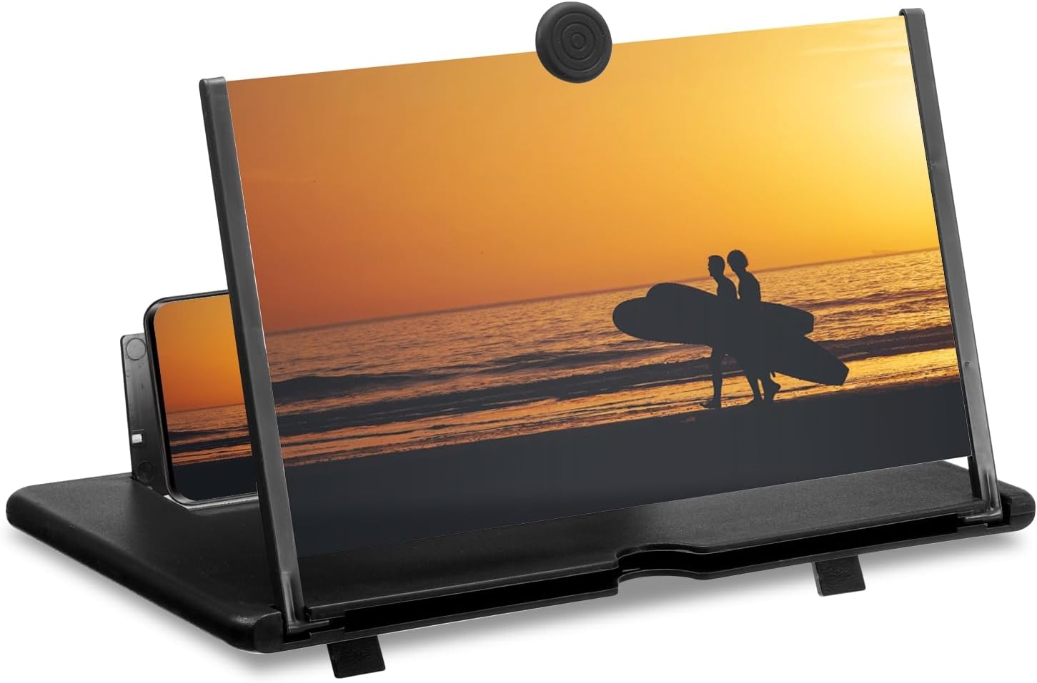 MECCANIXITY Lupa de pantalla de 14 pulgadas para teléfono celular, proyector de aumento 3D HD, soporte amplificador de pantalla para todos los
