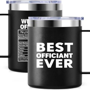 Mejor oficial de bodas de novios  Taza de café aislada de regalo oficial de boda de aniversario  12 onzas con asa y tapa, acero inoxidable 304 tazas Mejor oficial de bodas de novios  Taza de café aislada de regalo oficial de boda de aniversario  12 onzas con asa y tapa, acero inoxidable 304 tazas
