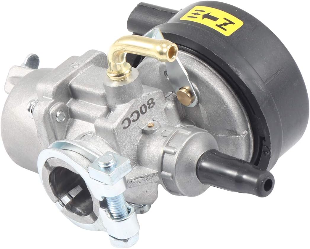 JRL Carburador de 49 cc, 60 cc, 66 cc, 80 cc, motor de 2 tiempos, bicicleta motorizada para bicicleta Carb  (plata)