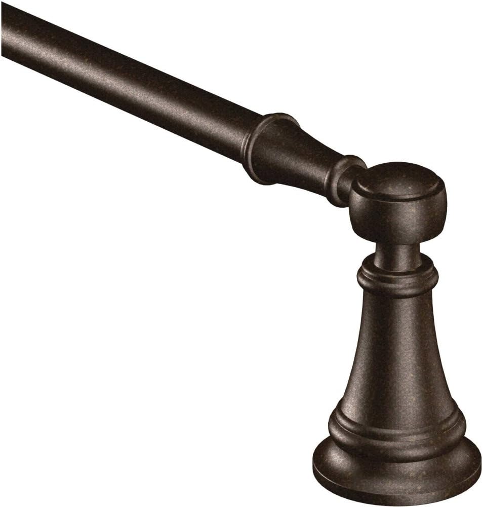 Moen YB8424ORB Weymouth – Toallero individual de 24 pulgadas, 24 pulgadas, bronce aceitado