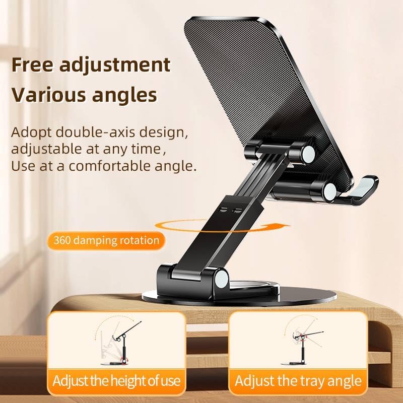 Mayten Soporte plegable para teléfono de escritorio, soporte de teléfono de escritorio para teléfonos y Teblets, soporte para iPhone y iPad