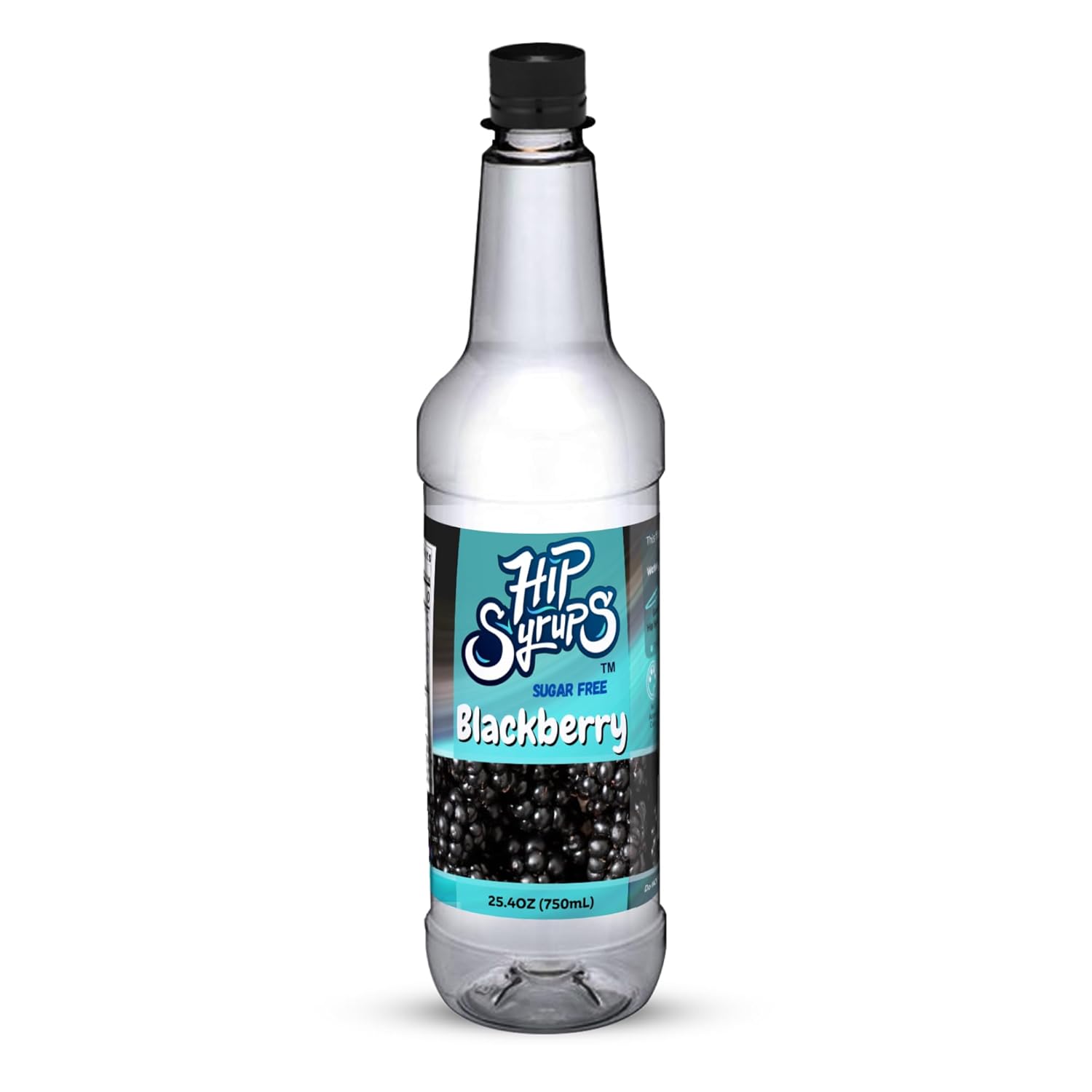 Hip Syrup S – Jarabe simple sin azúcar Blackberry diseñado para el sabor del agua, té de burbujas, té Boba, cócteles, sin azúcar