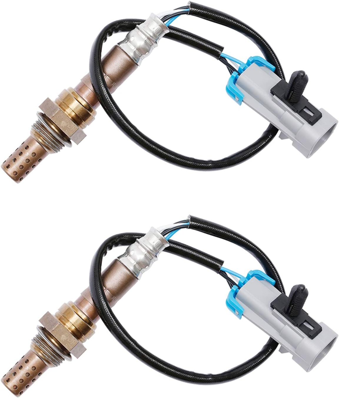 Sensor de oxígeno O2 Upstream 2 piezas compatible con Cadillac Escalade Chevrolet Silverado Suburban y más reemplazos # 234-4668, 15284, 21546,