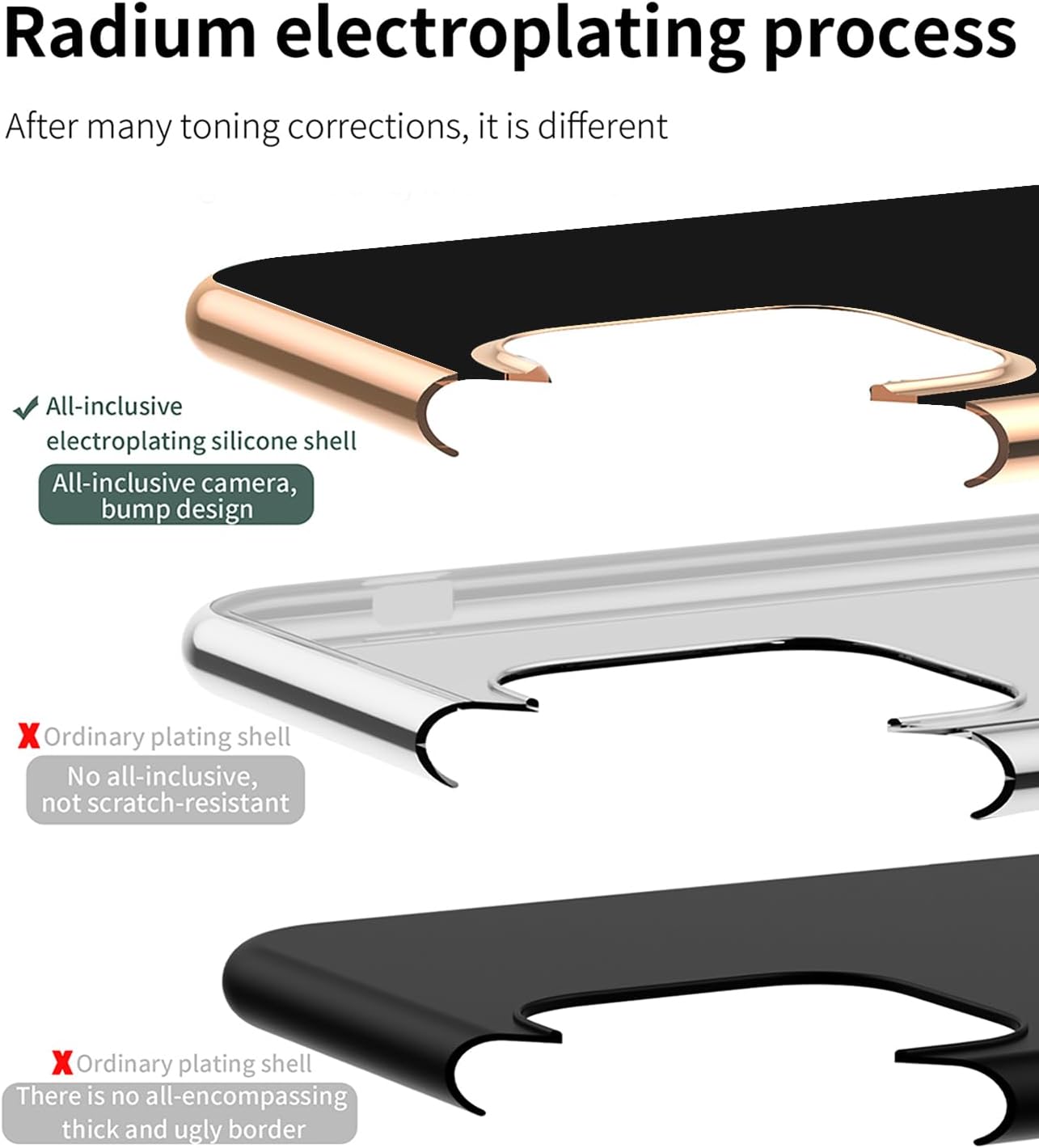 Funda para Samsung Galaxy S21 FE 5G, con 2 protectores de pantalla, soporte magnético de anillo de 360 integrado, borde galvanizado de lujo,