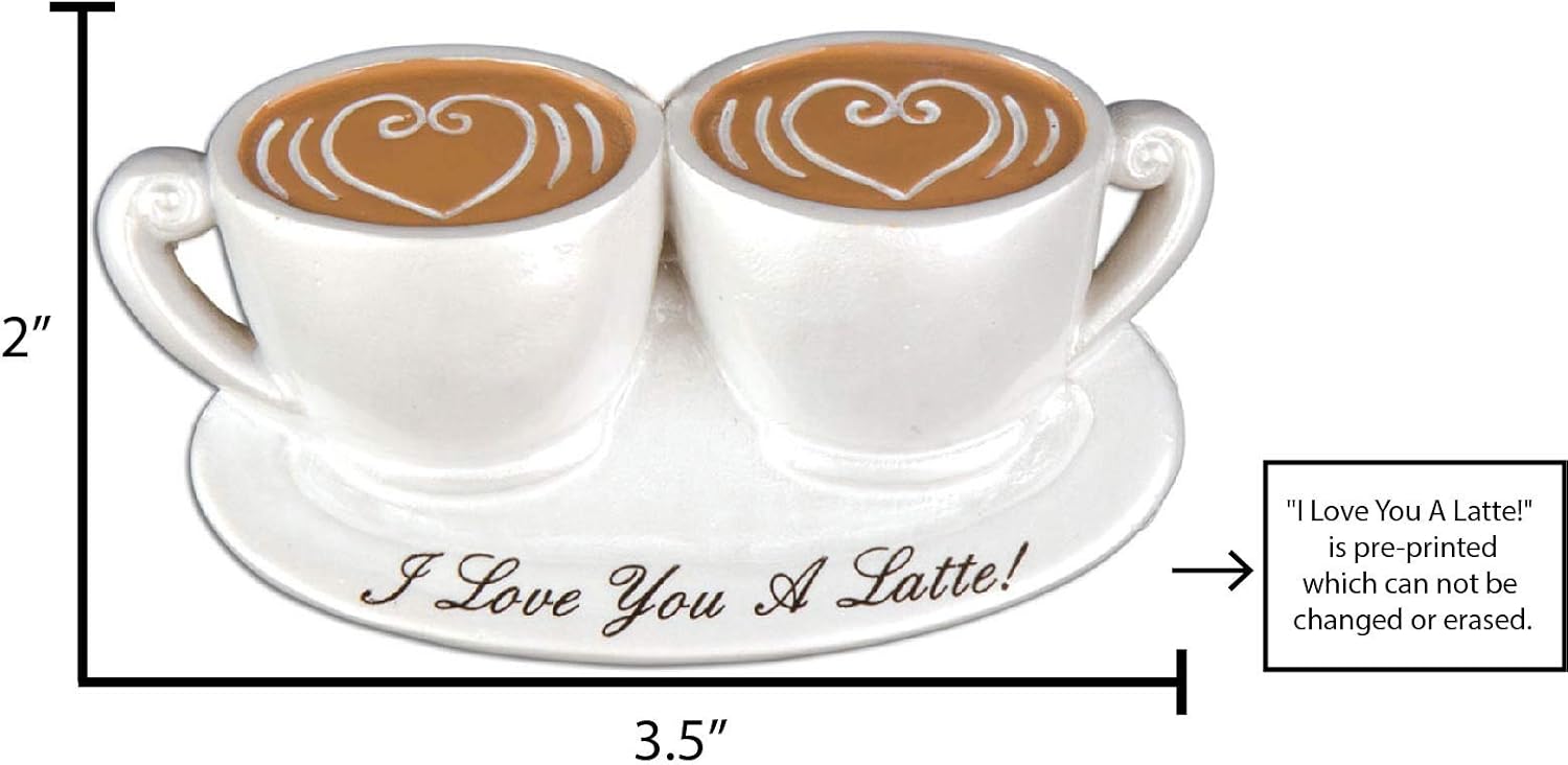 Adornos personalizados para parejas 2024  Regalos para parejas para taza de Navidad, adornos de café para árbol de Navidad, adorno de nuestra