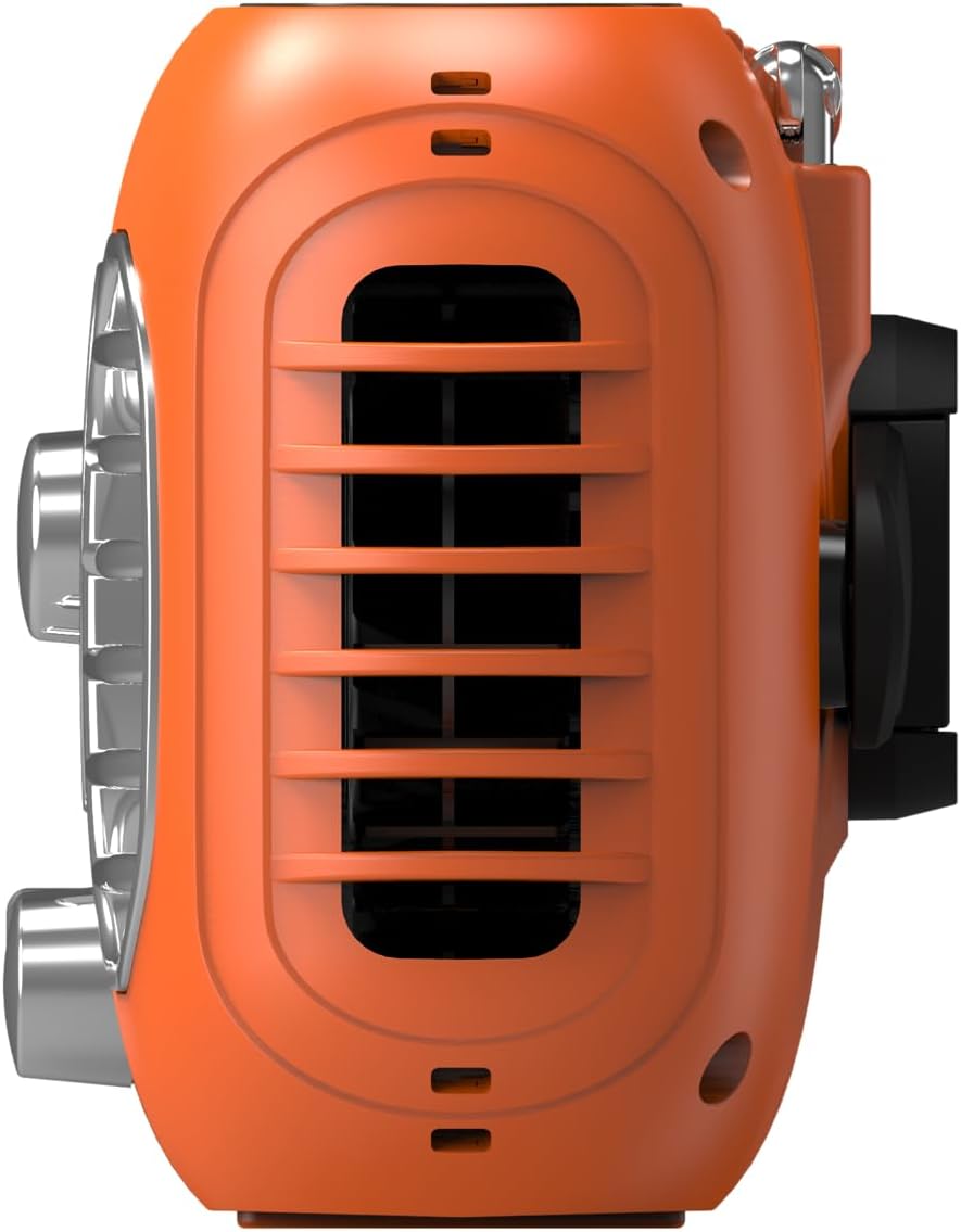 Kaito KA777 Radio de emergencia y ventilador portátil – Radio meteorológica AMFM NOAA y banco de energía de 4,000 mAh recargable con panel solar y