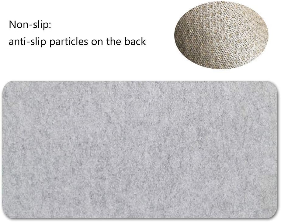 Alfombrilla de mouse extendida para juegos, base de goma antideslizante con paño de fieltro suave, alfombrilla ergonómica gruesa para teclado para