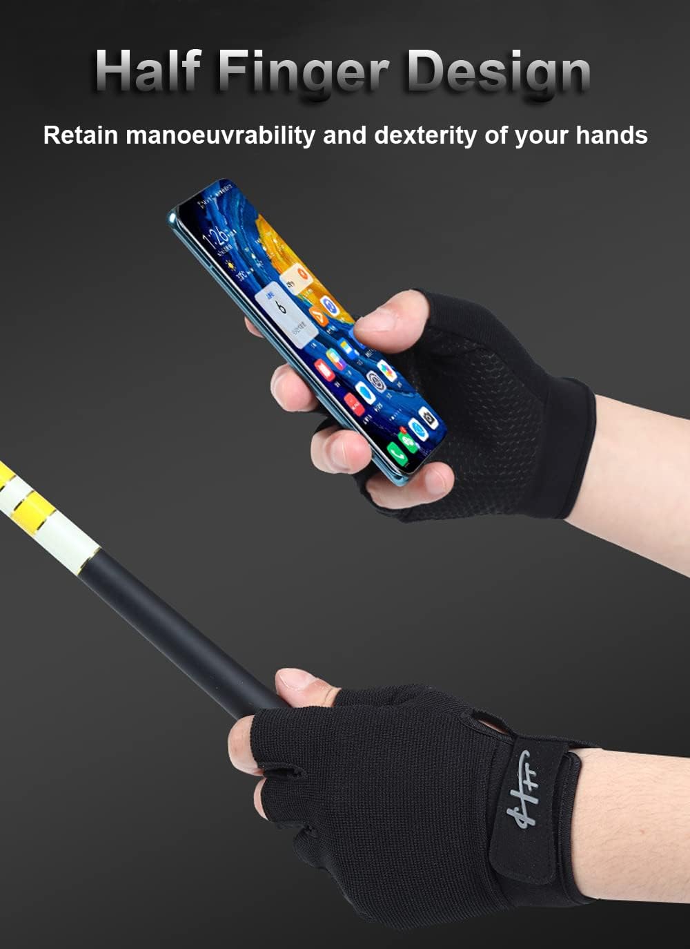 Guantes sin dedos, guantes de pesca, guantes de remo, guantes de remo, guantes de kayak, guantes de agua, guantes deportivos, guantes de pesca para