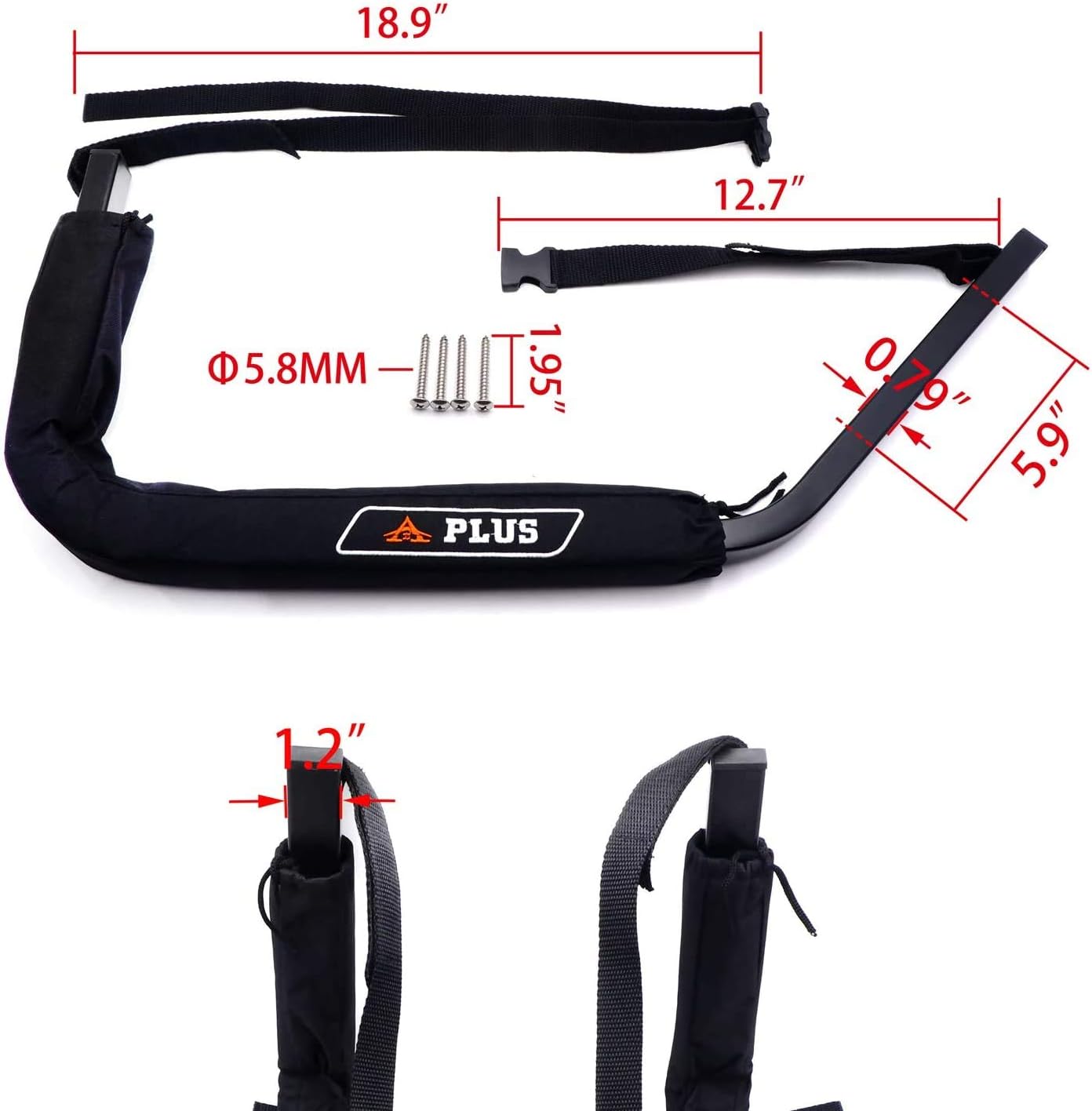 Soporte de pared para kayak, accesorios de almacenamiento de kayak, accesorios para kayaks, canoas y tablas de remo de pie