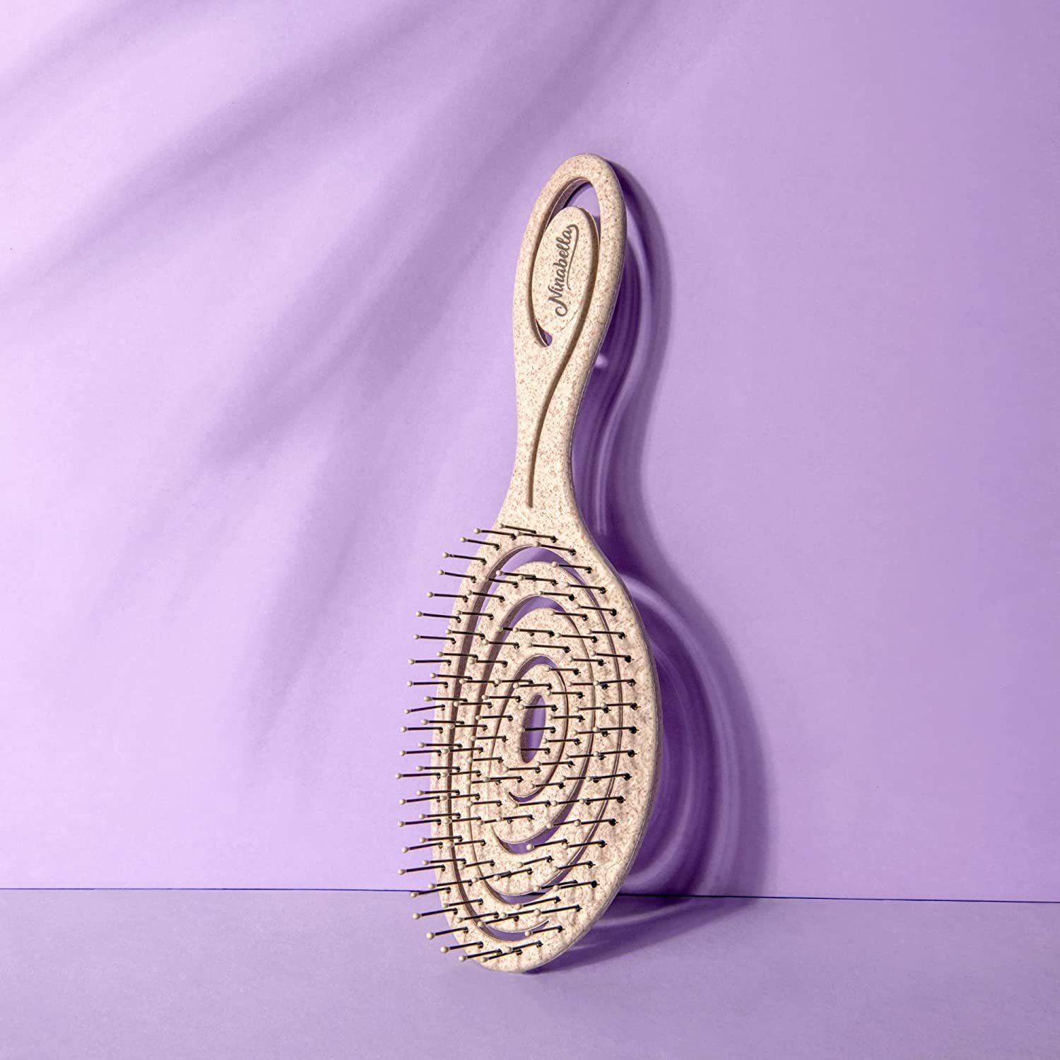 Ninabella – Cepillo orgánico desenredante para el cabello para mujeres, hombres y niños, no tira del cabello, alisador de cabello para cabello liso,