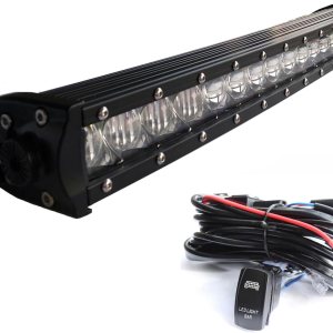 AngelMa – Barra de luz LED curvada de una sola fila de 90 W, 20 pulgadas, 21 pulgadas, 5D Cree 5 W, luz LED de conducción todoterreno para AngelMa – Barra de luz LED curvada de una sola fila de 90 W, 20 pulgadas, 21 pulgadas, 5D Cree 5 W, luz LED de conducción todoterreno para