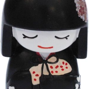 N&N Find Japan Muñeca japonesa Mai Kokeshi negra N&N Find Japan Muñeca japonesa Mai Kokeshi negra
