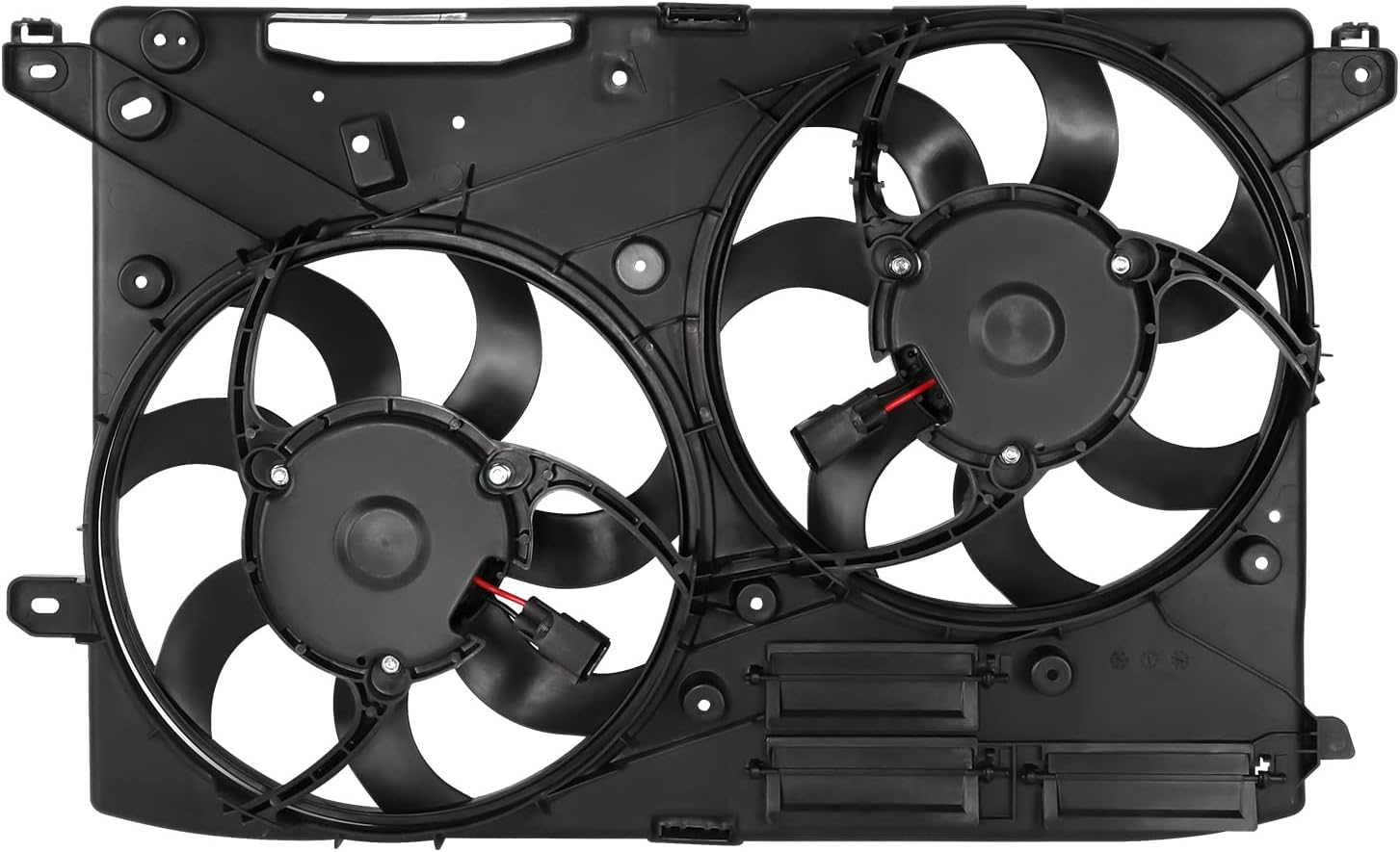 DNA MOTORING Conjunto de ventilador de radiador de estilo de fábrica compatible con 13-20 Fusion 2.0L 2.5L, OEM-RF-0472