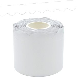 Teacher Created Resources Borde enrollado festoneado blanco  50 pies  Decora tablones de anuncios, paredes, escritorios, ventanas, puertas, Teacher Created Resources Borde enrollado festoneado blanco  50 pies  Decora tablones de anuncios, paredes, escritorios, ventanas, puertas,