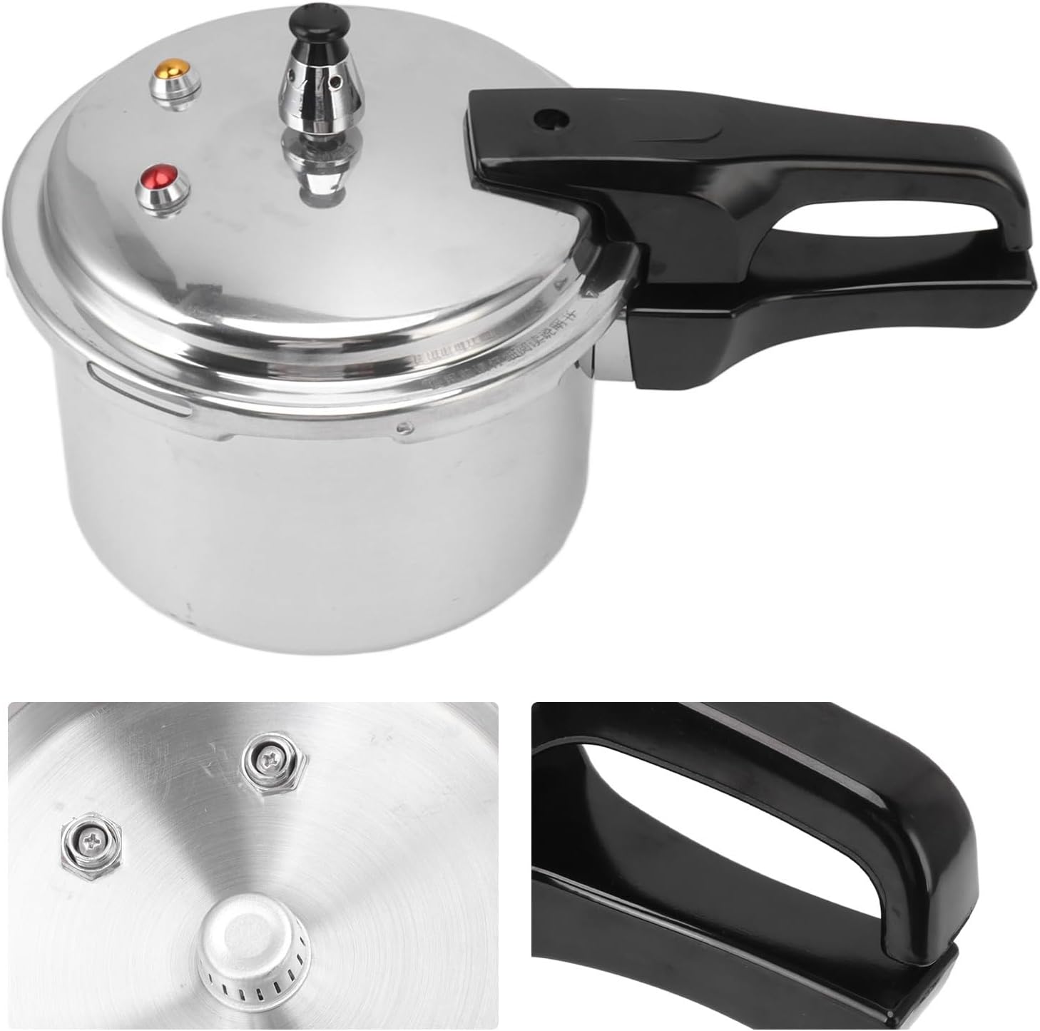 Olla a presión de acero inoxidable de 3 l, olla de sopa para carnes, utensilios de cocina para acampar al aire libre, estufa de gas, olla a presión