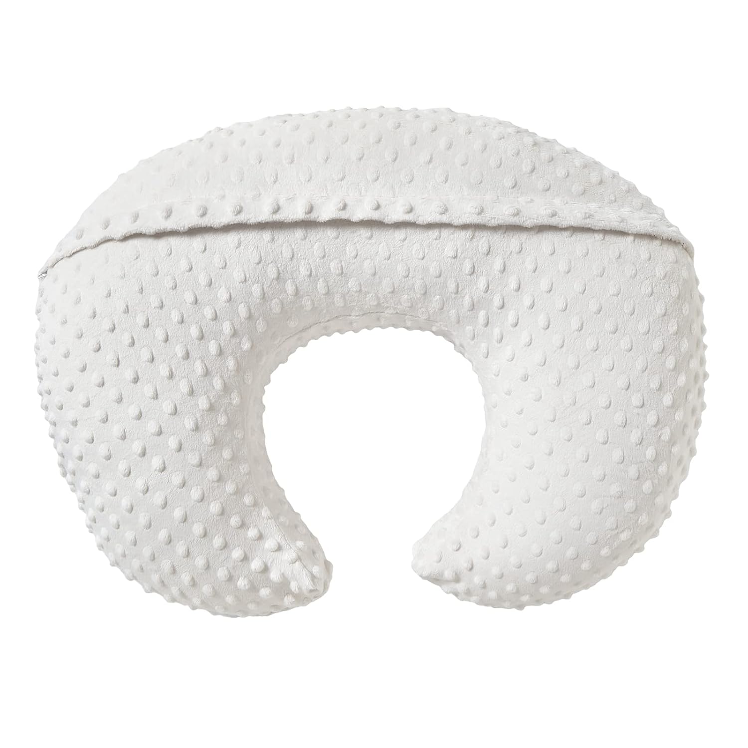 Funda de almohada de lactancia para lactancia materna Fundas de almohada Minky Dot Cover (blanco)
