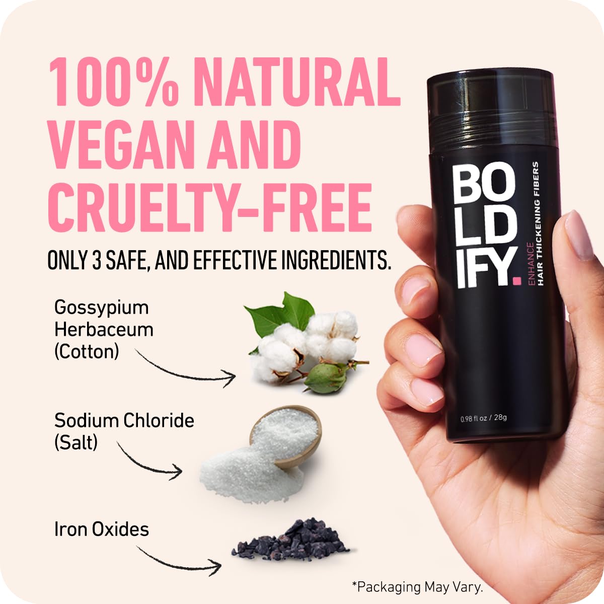 BOLDIFY – Fibras de pelo para el cabello fino (rubio claro), indetectables, botella de 2 onzas oculta completamente la pérdida de cabello en 15
