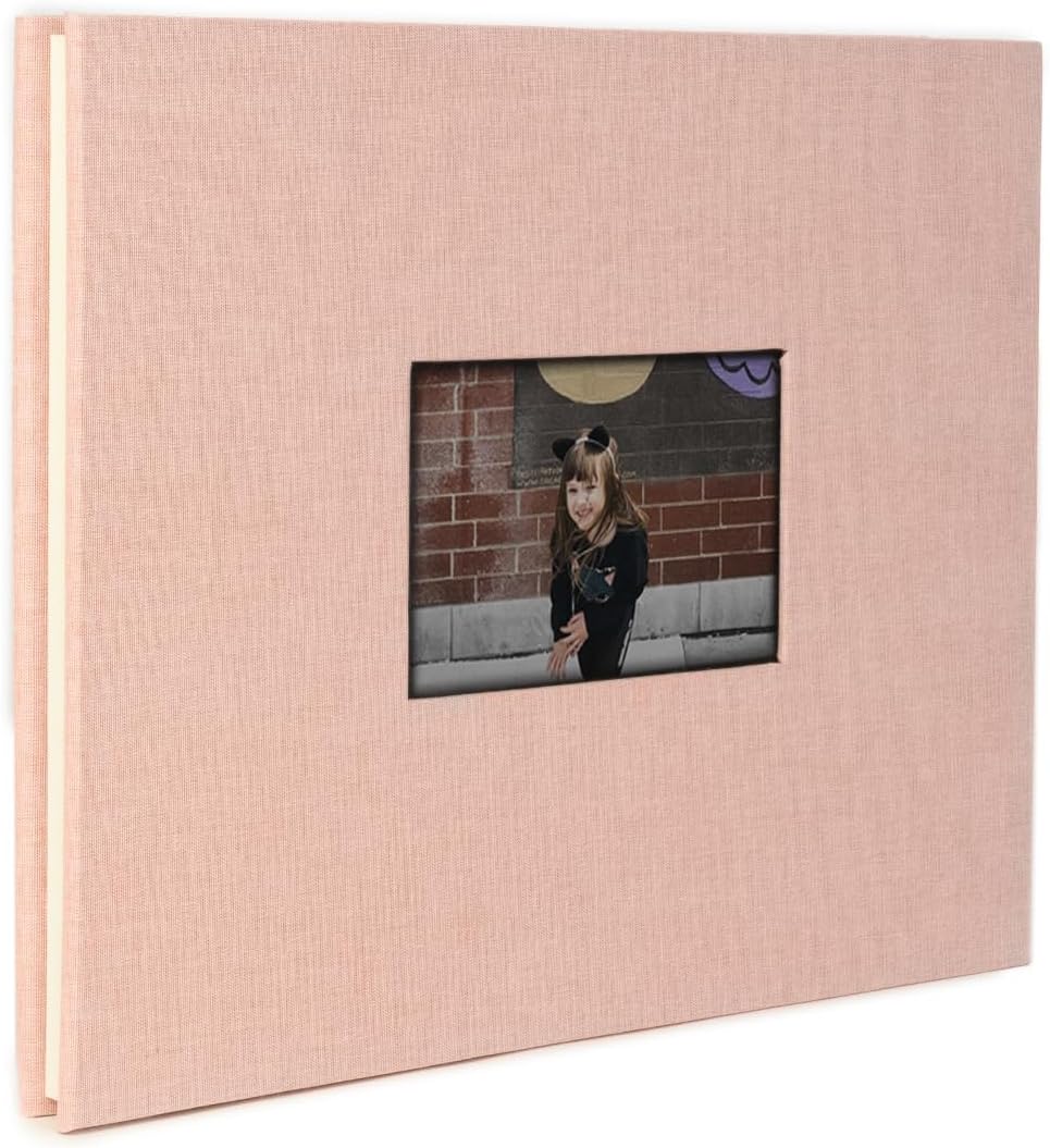 Kolo Newport Scrapbook, 11 x 14 pulgadas, ideal para álbumes de boda, libros de bebé y diarios de viaje, cambray coral