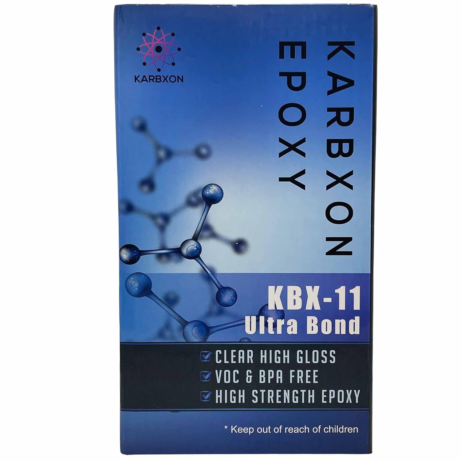 KBX-11 Ultra Bond – Kit de resina epoxi – 2 partes de epoxi transparente – Alta resistencia, alto brillo sin compuestos orgánicos volátiles y BPA –