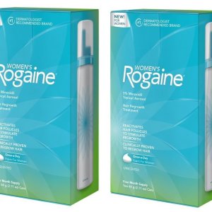 Paquete de 2 tratamientos de espuma Rogaine para el crecimiento del cabello para mujer, suministro para 4 meses, 4.22 onzas Paquete de 2 tratamientos de espuma Rogaine para el crecimiento del cabello para mujer, suministro para 4 meses, 4.22 onzas