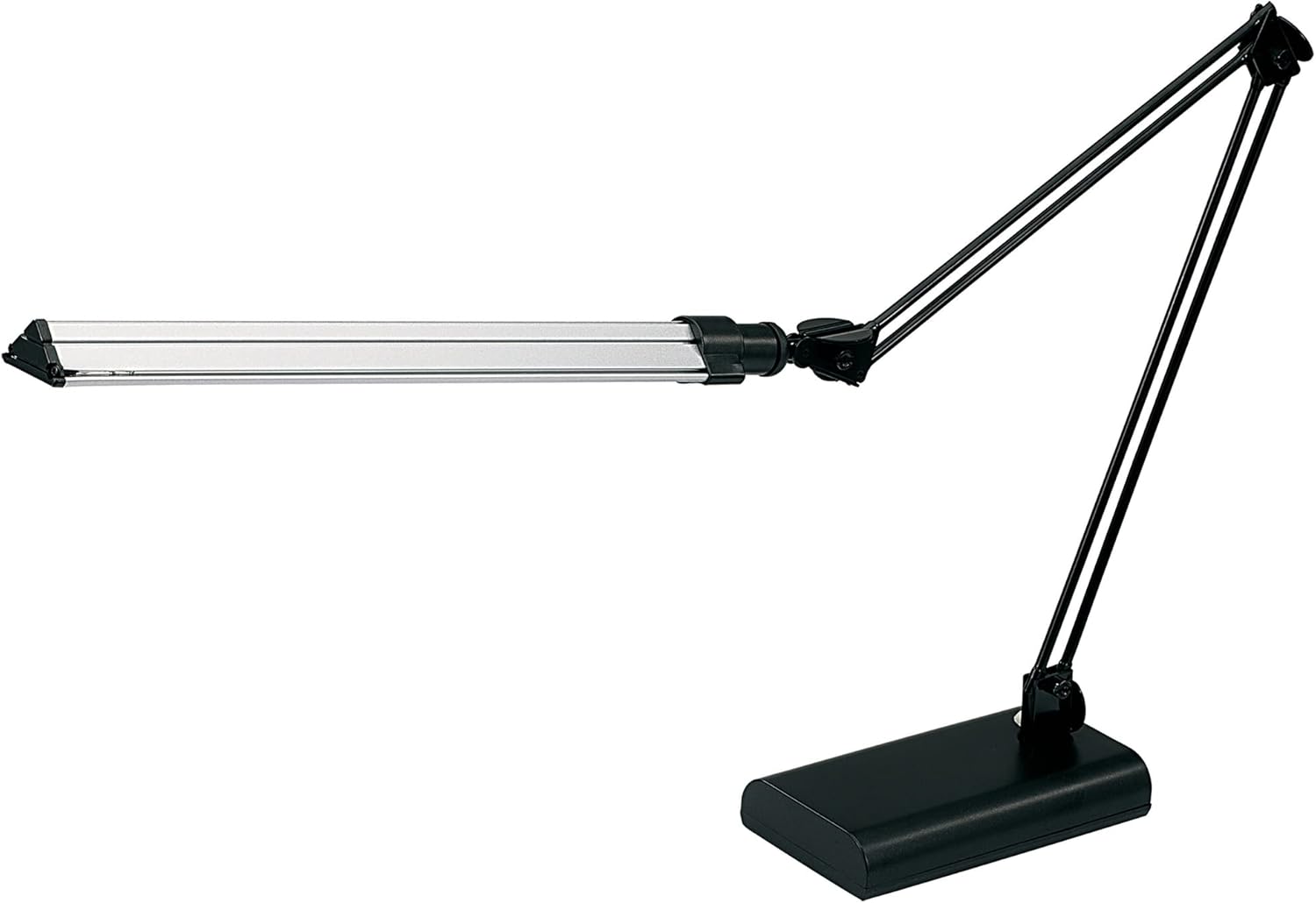 Realspace Arquitecto lámpara de escritorio, ajustable, 21-12″H, negroplata