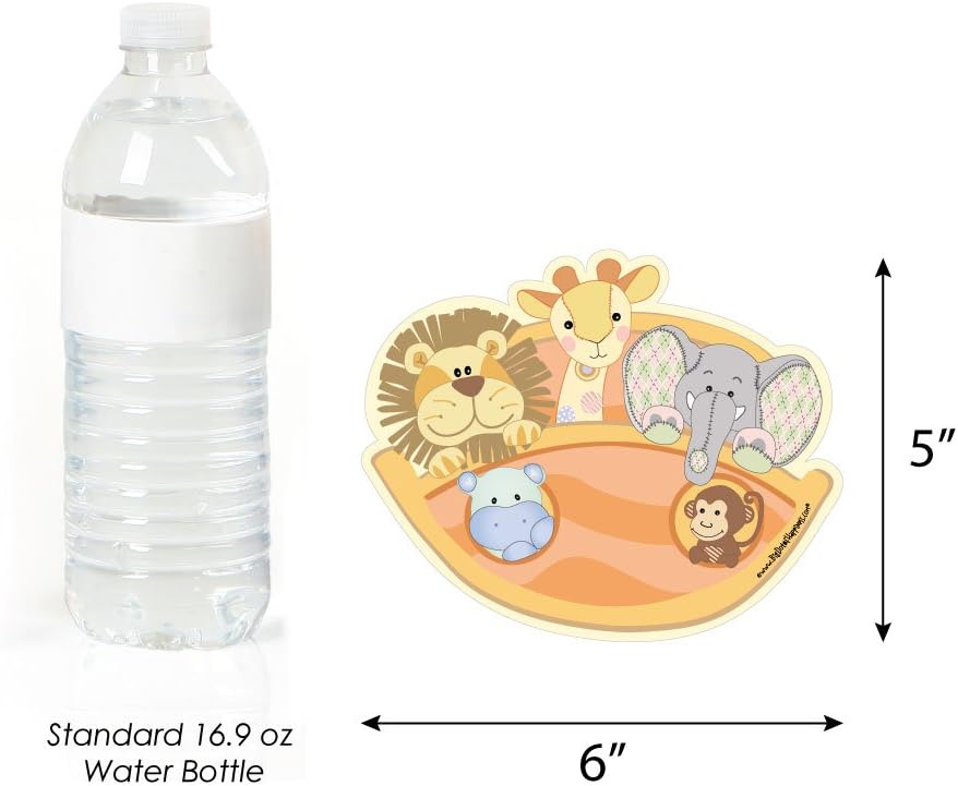 Big Dot of Happiness Noah’s Ark – Invitaciones de relleno en forma de – Tarjetas de invitación de baby shower con sobres – Juego de 12