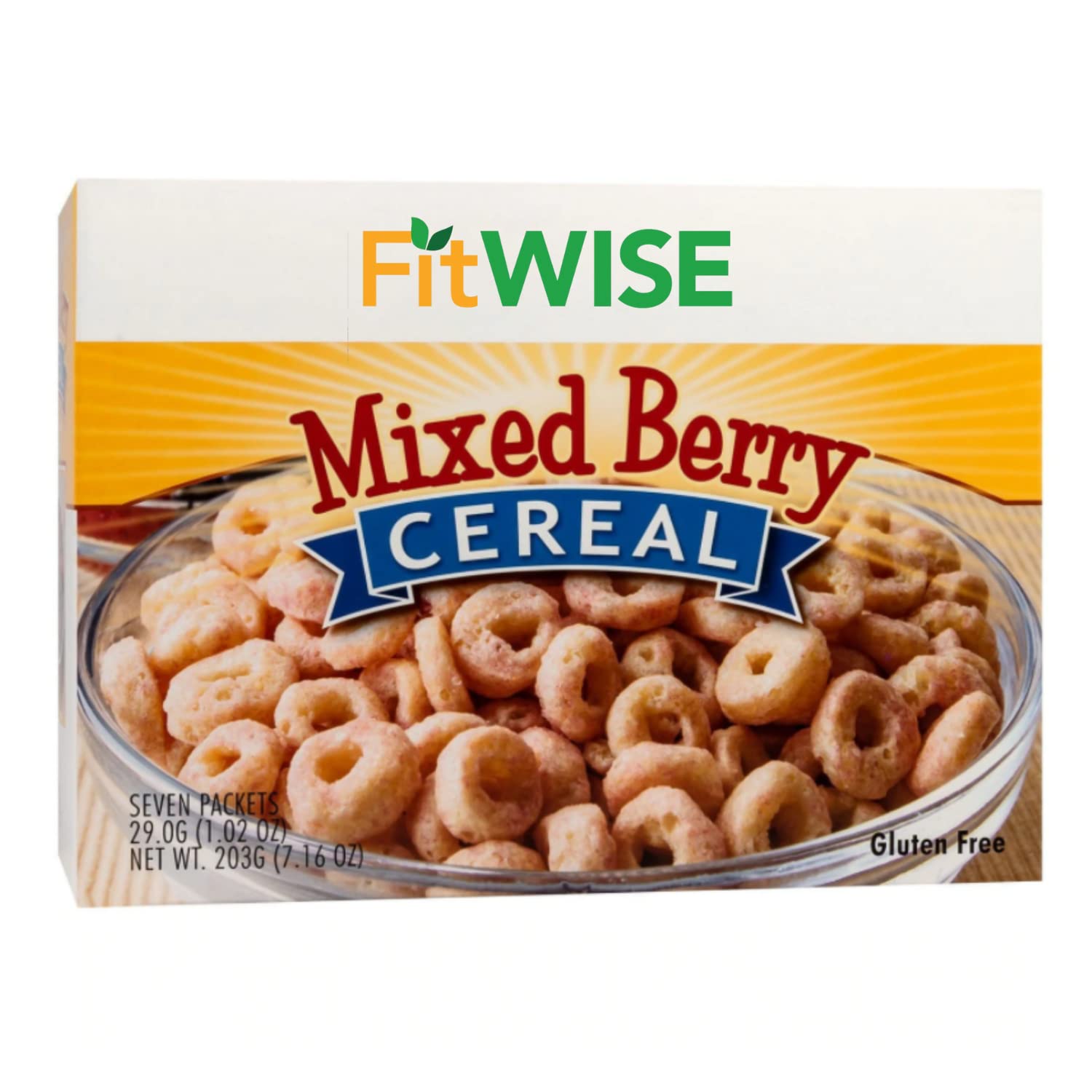 FITWISE – Cereal alto en proteínas, 0.53 oz de proteína, bajo en azúcar, compatible con proteínas ideales, 7 porciones por caja (baya mezclada)