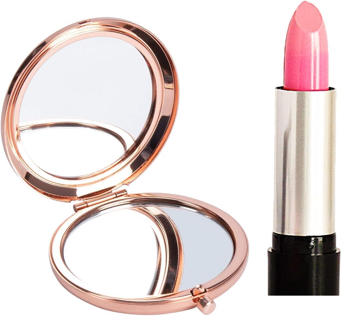ZOORON Regalos divertidos para mujeres I ‘Not a Day Over Fabulous’ espejo compacto de oro rosa I divertidas ideas de regalos para mujeres para