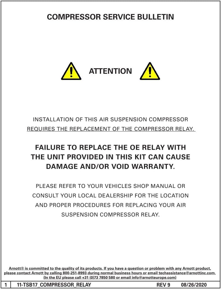 Arnott – Compresor de suspensión neumática AMK- 06-13 Mercedes-Benz Clase R (W251) con nivelación trasera (P-3724)