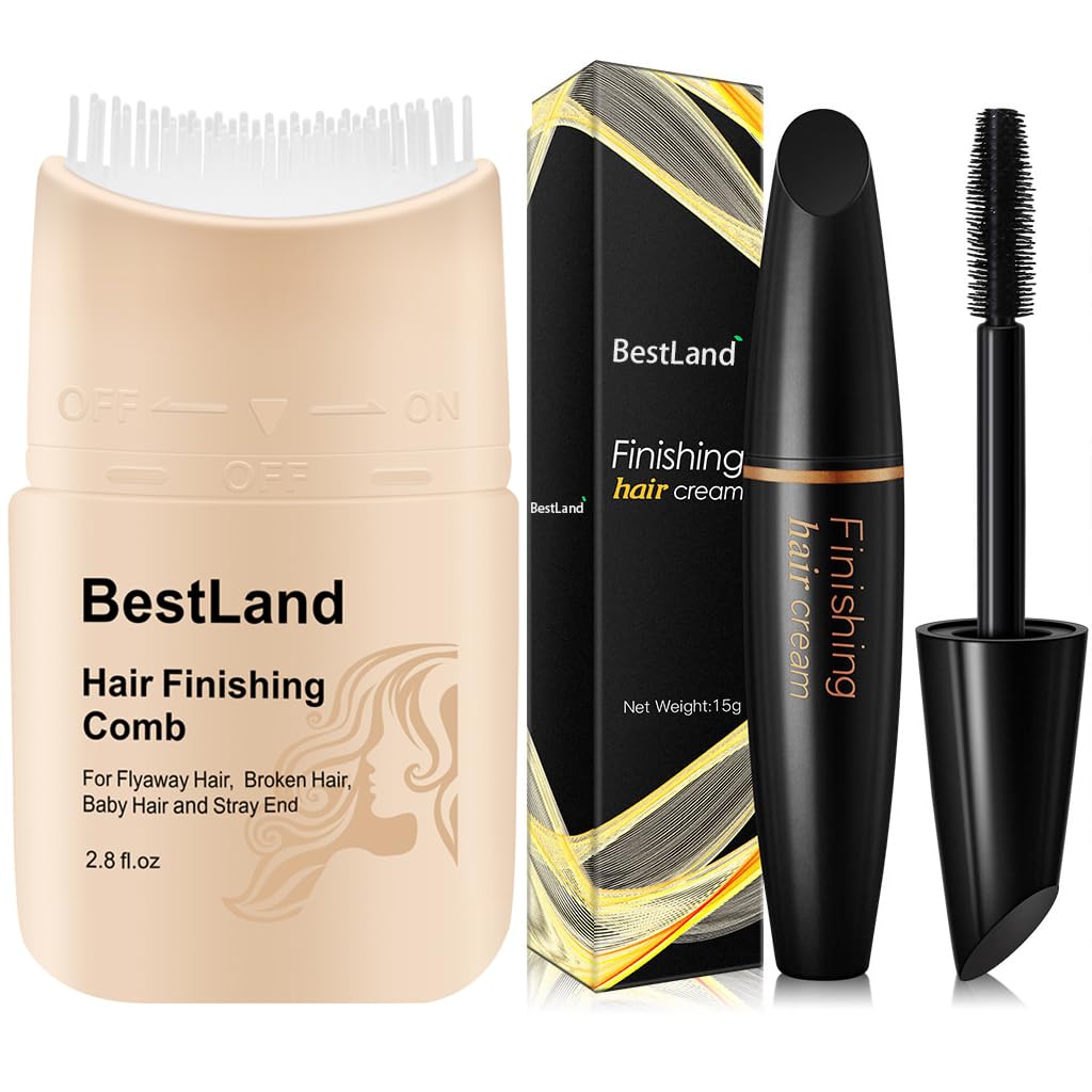 BestLand Palo de acabado de cabello y palillo domador de cabello mejorado con peine integrado para un peinado sin esfuerzo, refrescante, no graso,
