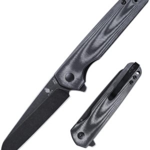 Kizer LP EDC Cuchillo Negro Micarta Mango 154CM Cuchillo de Bolsillo de Acero, Cuchillos Plegables Flipper V3610C1 Kizer LP EDC Cuchillo Negro Micarta Mango 154CM Cuchillo de Bolsillo de Acero, Cuchillos Plegables Flipper V3610C1