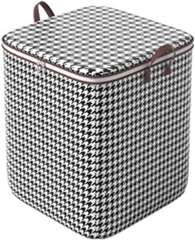 Bolsa de almacenamiento portátil para clasificación de ropa de gran capacidad con asa reforzada, caja con cremallera, organizador apilable, espacio