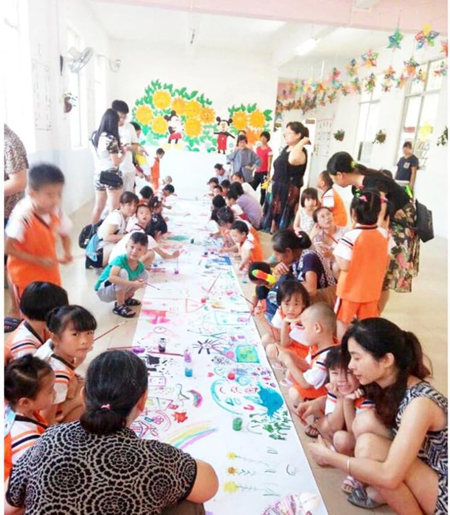 Rollo de papel de caballete  15.0 in* 65.6 ft papel reciclable y manualidades para pinturas, arte de pared, papel de caballete, papel de tablero de