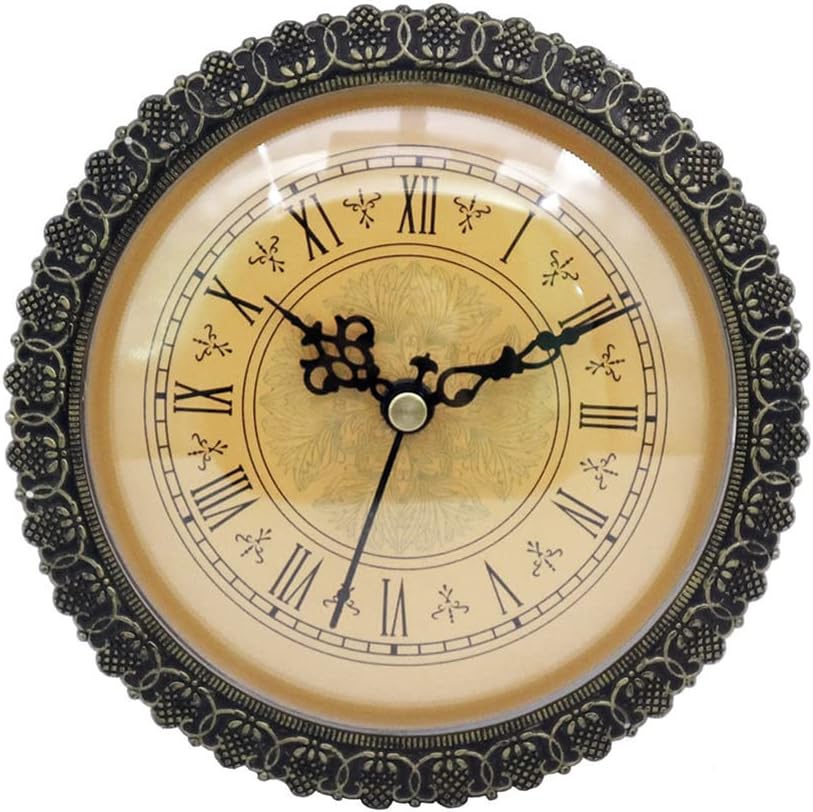 Reloj de cuarzo con movimiento de cuarzo, 5.906 in de diámetro, reloj en miniatura, funciona con pilas, reloj de cuarzo silencioso, movimiento de