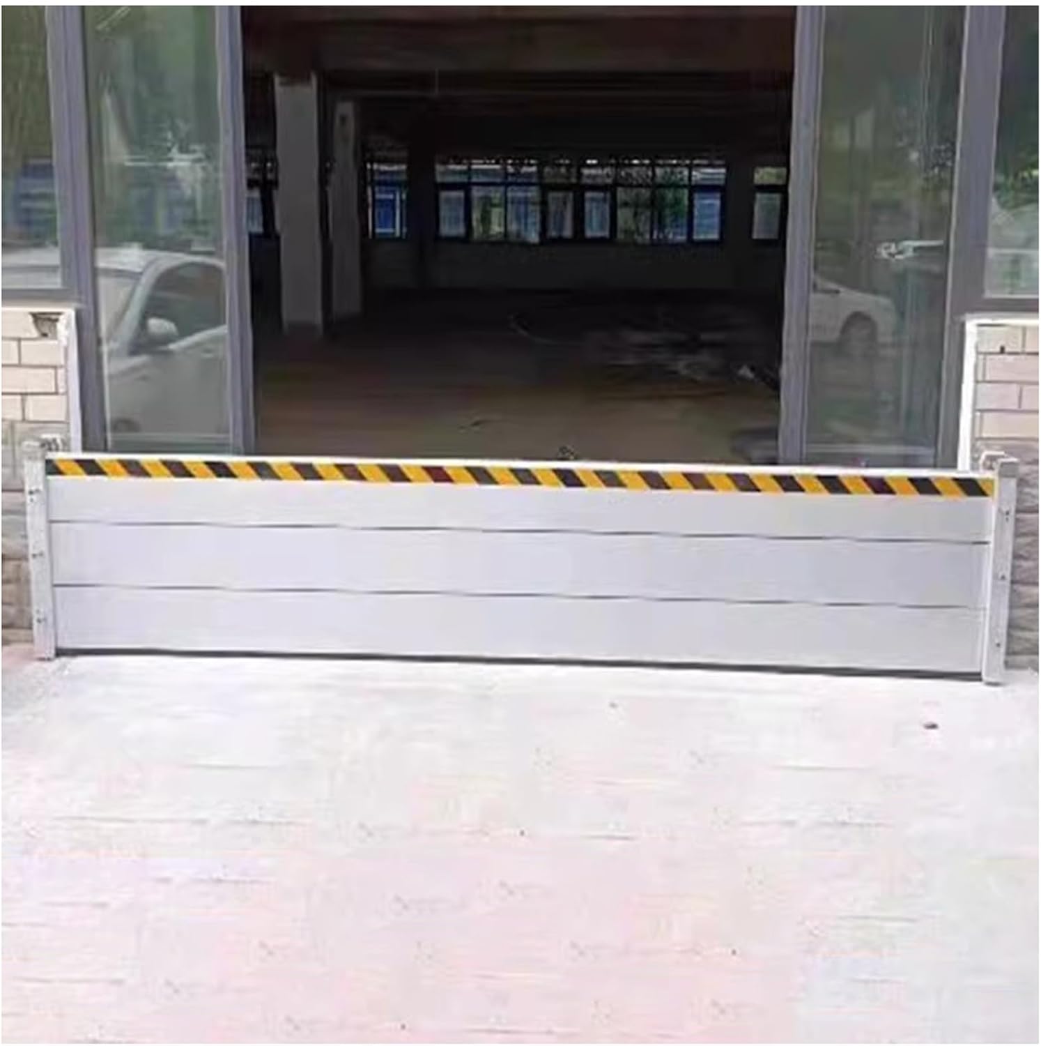 Barreras de protección contra inundaciones para garaje, puerta de metal a prueba de inundaciones, puerta de división temporal al aire libre, placa