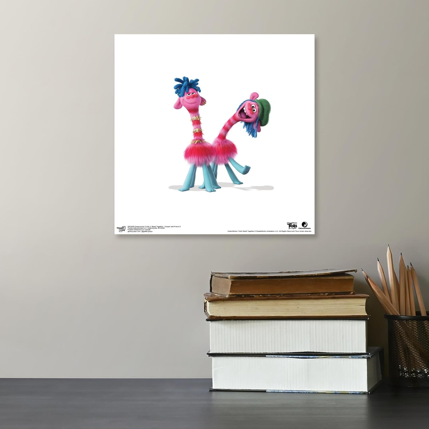 Trends International Gallery Pops Trolls Band Together – Póster de pared de Cooper y Príncipe D, 12.00 x 12.00 pulgadas, versión sin marco