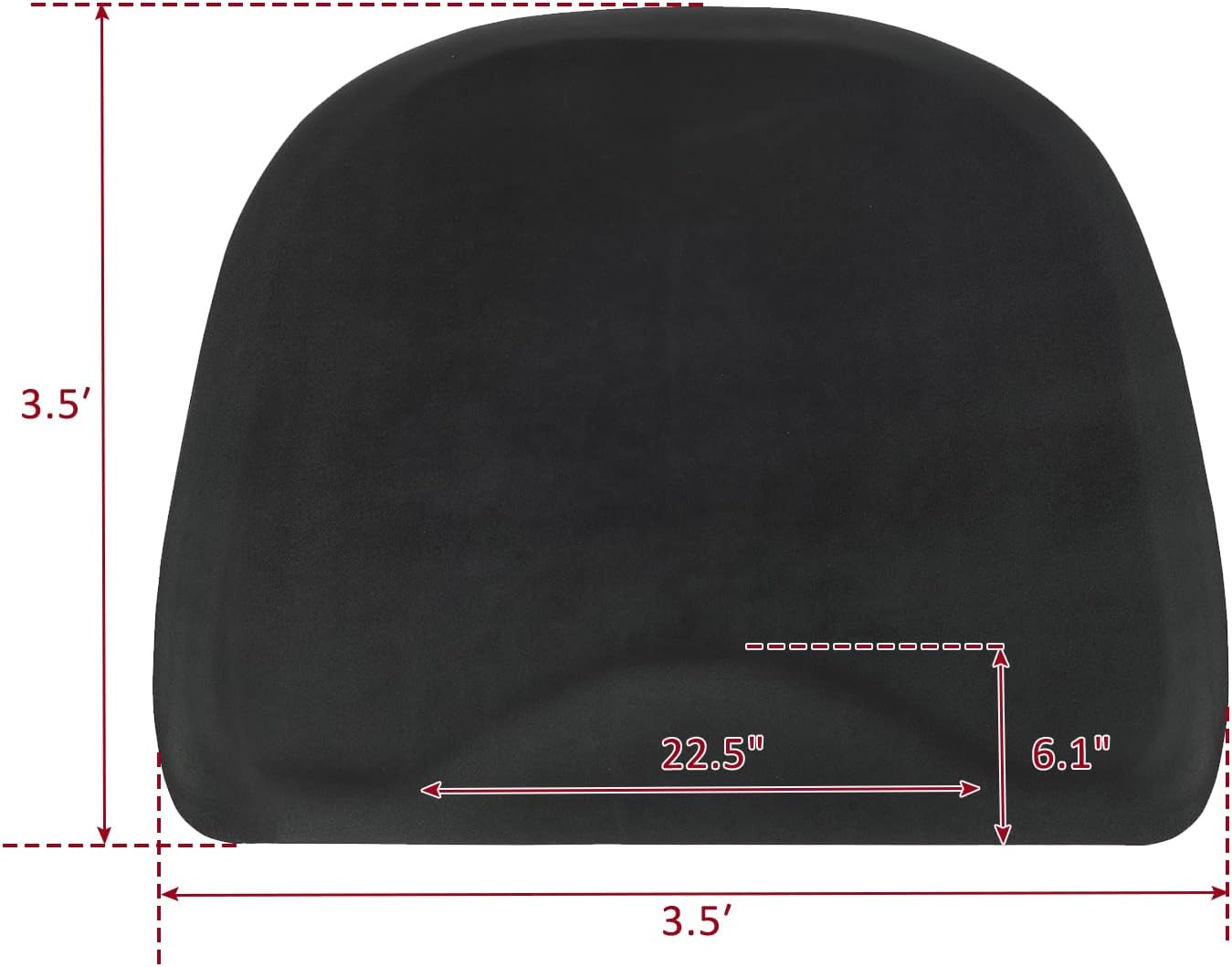 Alfombrilla para silla de salón de peluquería de 3.5 x 3.5 x 12 pulgadas de grosor, antifatiga, para peluquería, peluquería, peluquería, peluquería,