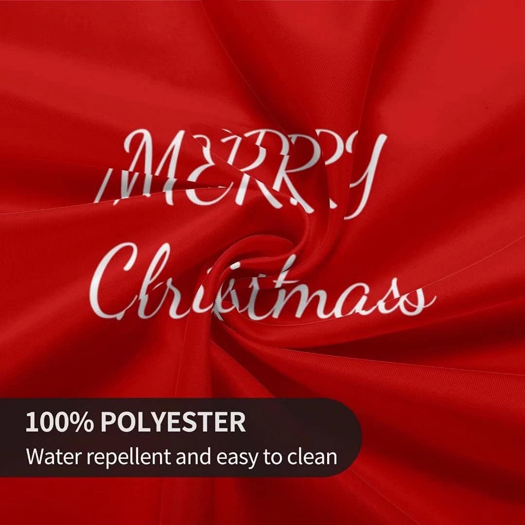 Mantel redondo de Navidad con diseño de copos de nieve de Navidad para cocina, comedor, decoración de mesa de poliéster lavable para mesa de bufé,