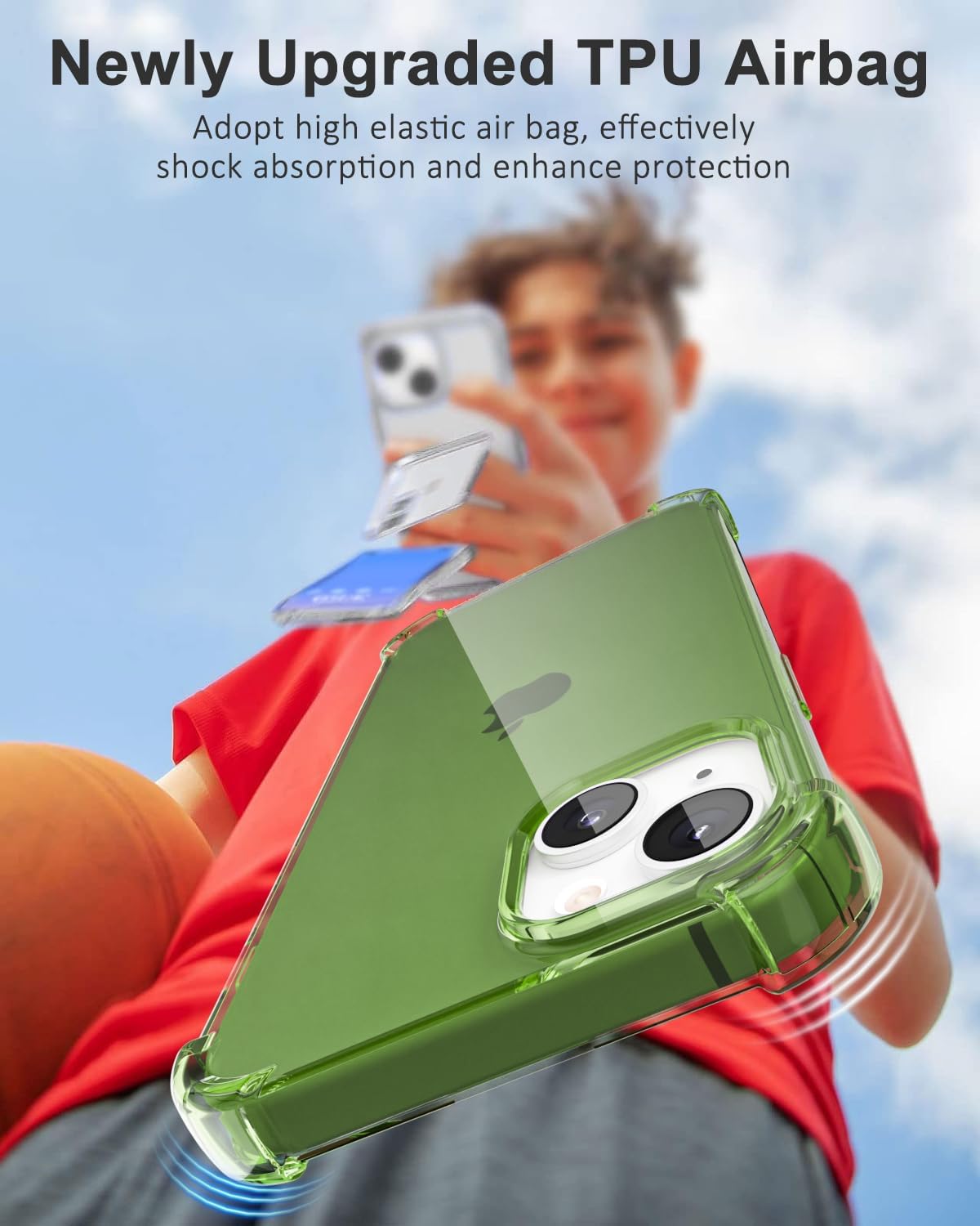 Funda transparente para iPhone 13, funda protectora de silicona transparente con diseño para mujer, diseño femenino lindo y simple, delgado,