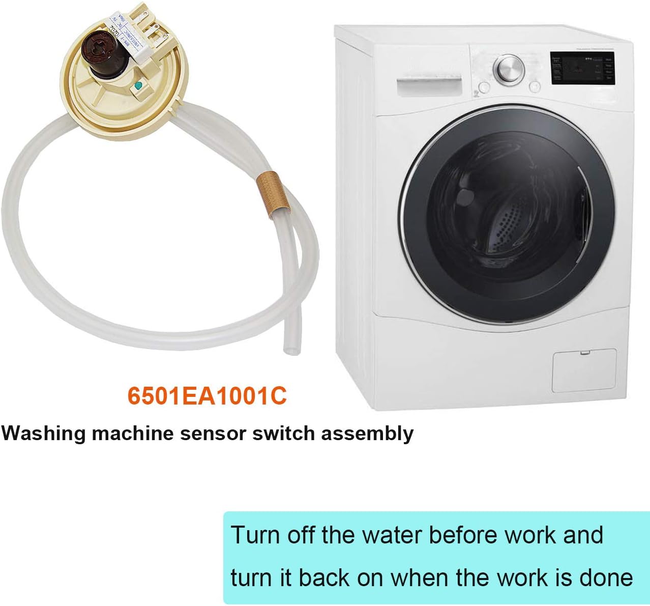 6501EA1001R Conjunto de interruptor del sensor de lavadora para LG Electronics EBR78940615 T1309ADFH, T1309ADFN