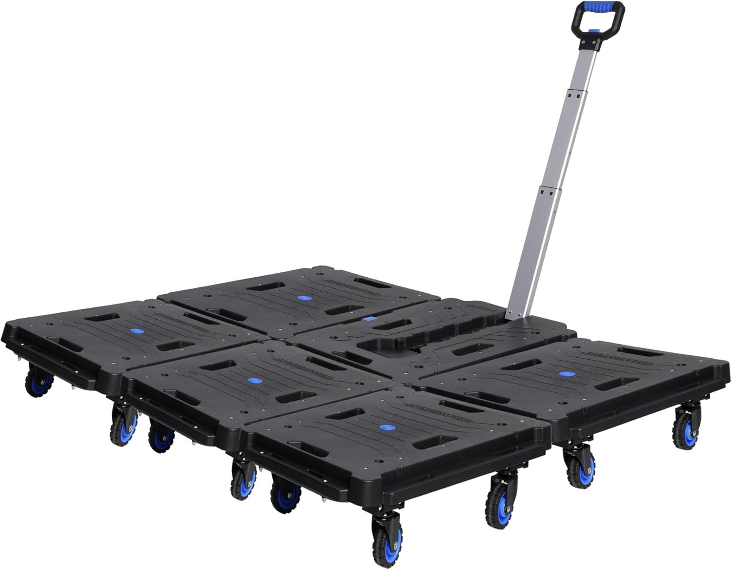TRY & DO Carro de mano de plataforma  300 libras de capacidad resistente portátil de mano carrito de mano Dolly  Carro de mano plegable para carga y