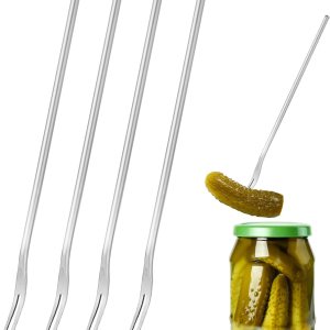 Tenedor de acero inoxidable de 8.66 pulgadas, tenedor de ensalada de mango largo, tenedor de oliva, tenedor de cóctel, tenedor de postre, tenedores Tenedor de acero inoxidable de 8.66 pulgadas, tenedor de ensalada de mango largo, tenedor de oliva, tenedor de cóctel, tenedor de postre, tenedores