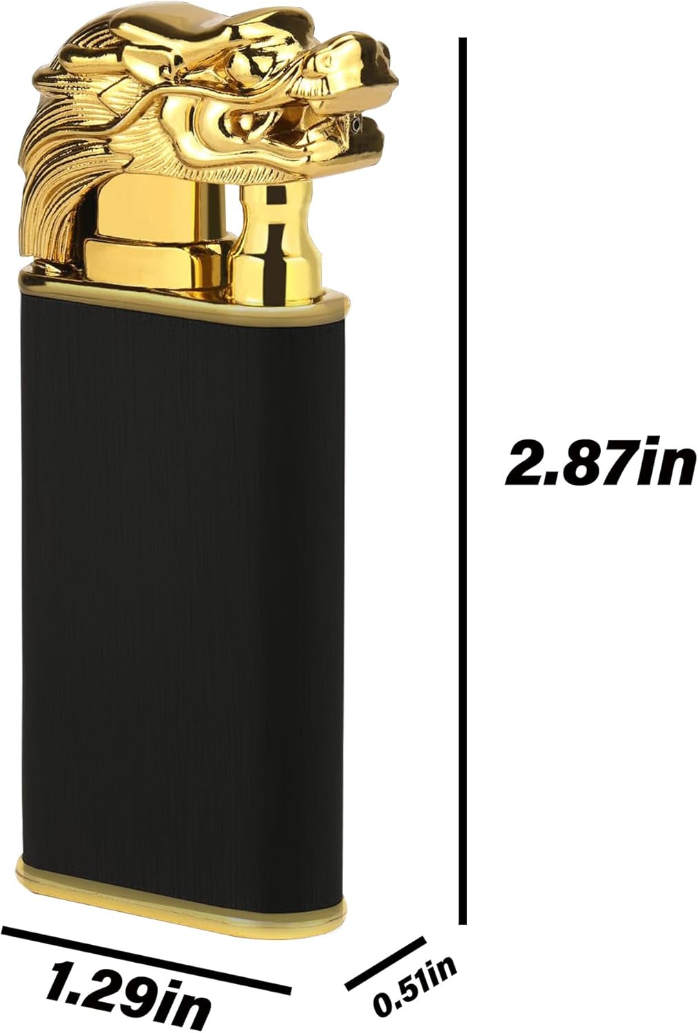 Encendedor de dragón 2024, único encendedor de antorcha conmutable suave y llama chorro, encendedor fresco recargable de butano, regalo creativo