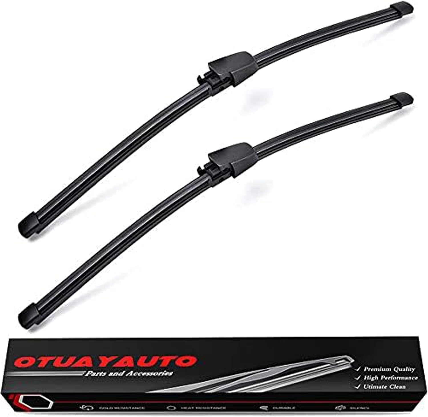 OTUAYAUTO – Limpiaparabrisas trasero, 2 piezas de limpiaparabrisas trasero de coche