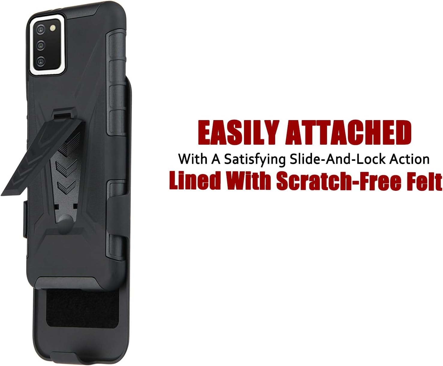 Asuwish Funda de teléfono para Samsung Galaxy A03s, versión de EE. UU. 5G 2022 con clip para cinturón, soporte híbrido, resistente, resistente,