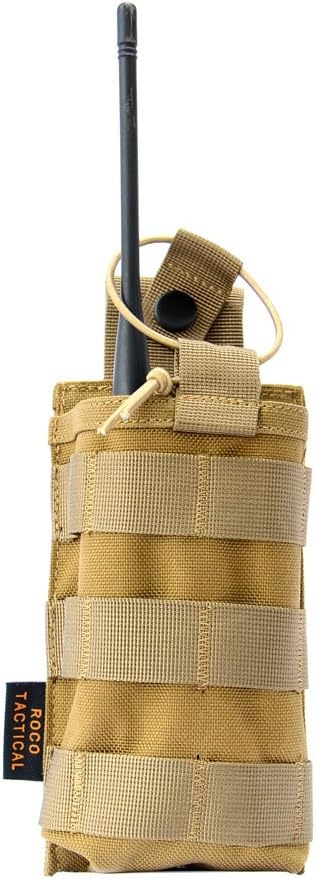 Funda táctica para radio, 1000D Tactical Molle de dos vías para walkie talkies