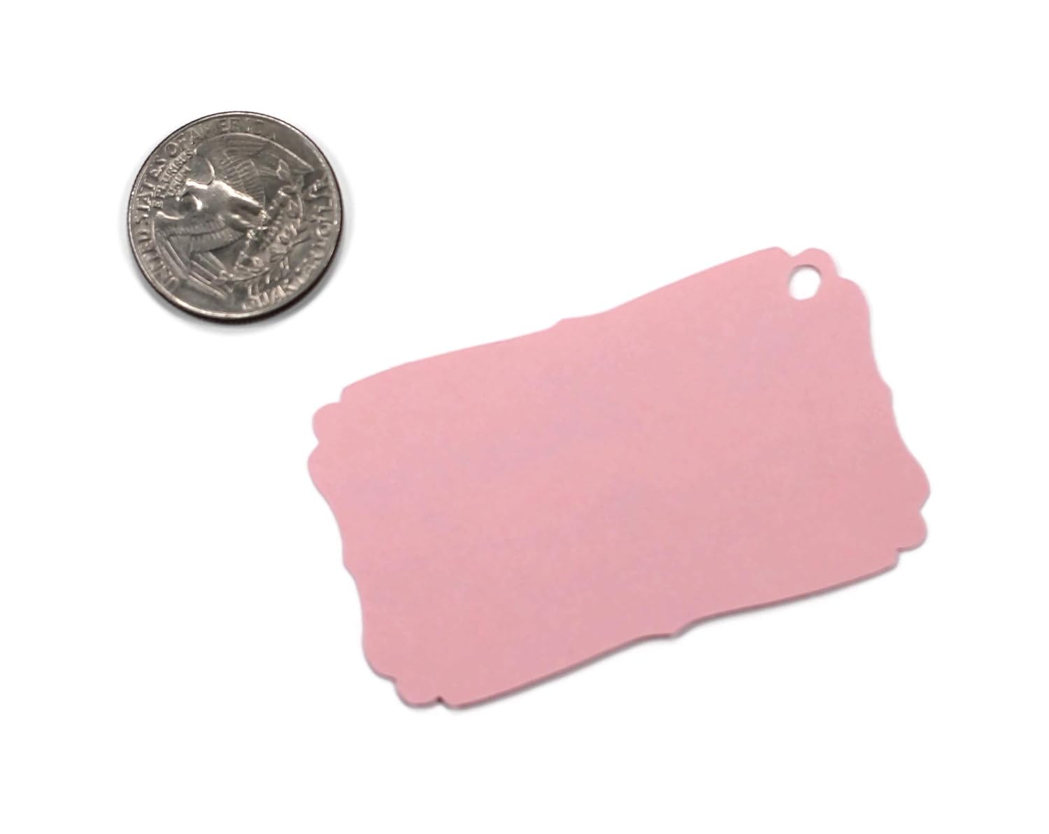 Personalized Mi Bautizo Favor Tags (Set of 12) (Light Pink)