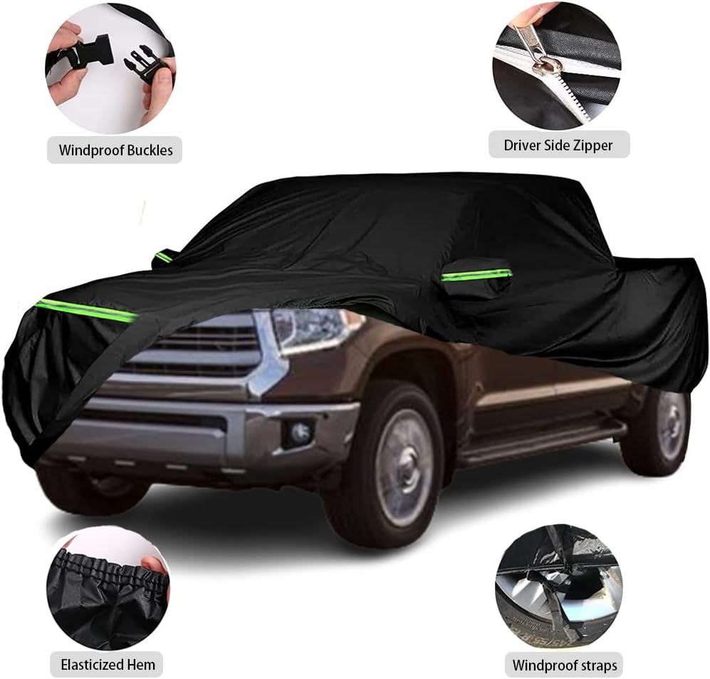 Fundas impermeables para automóvil de repuesto para Toyota Tacoma 2017-2023, cubierta de automóvil a medida para todo tipo de clima, con puerta con