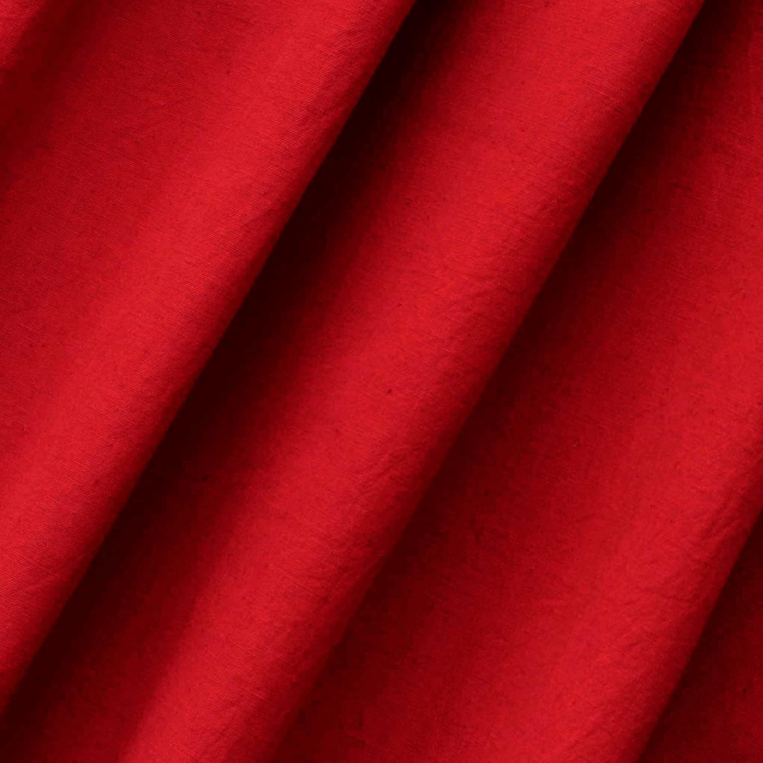 Fabric Mart Direct Tela de lino de algodón rojo por The Yard, 42 pulgadas o 42.1 in de ancho, 10 yardas continuas Tela de algodón rojo, Tela de ropa